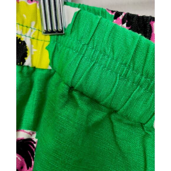 J. Crew Green Floral Shorts Pockets Woman Size 0 Beach Vacation Resort Cruise - Picture 6 of 9